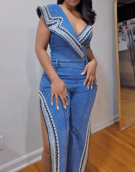 The Ammira Denim Set
