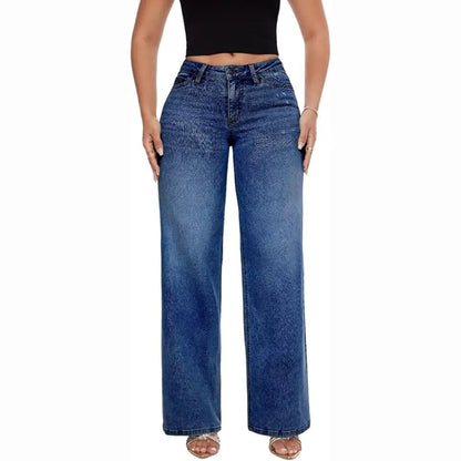 Coven™ Mid-Low Rise Stretch Wide-Leg Jeans