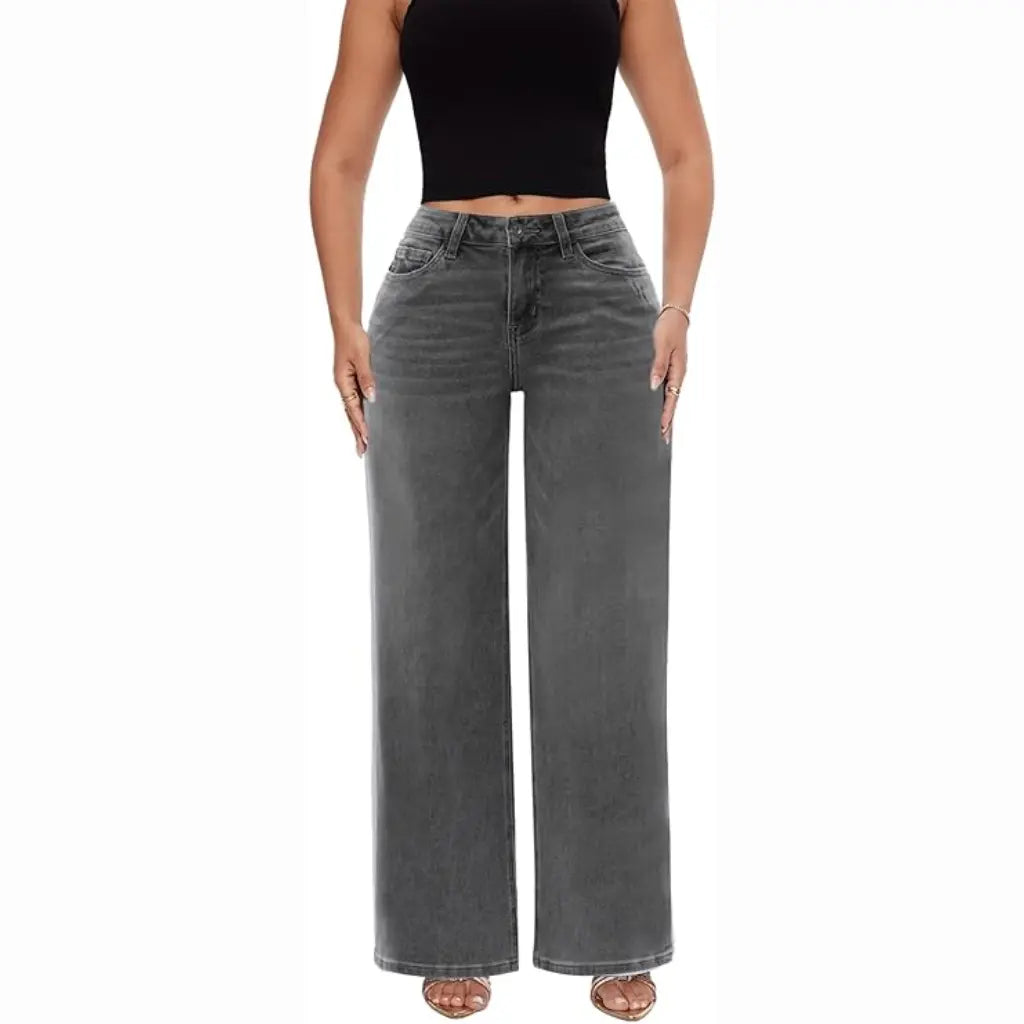 Coven™ Mid-Low Rise Stretch Wide-Leg Jeans