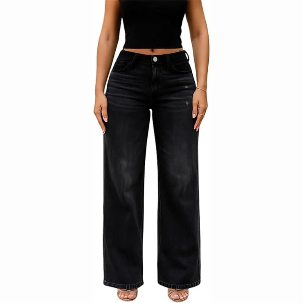 Coven™ Mid-Low Rise Stretch Wide-Leg Jeans