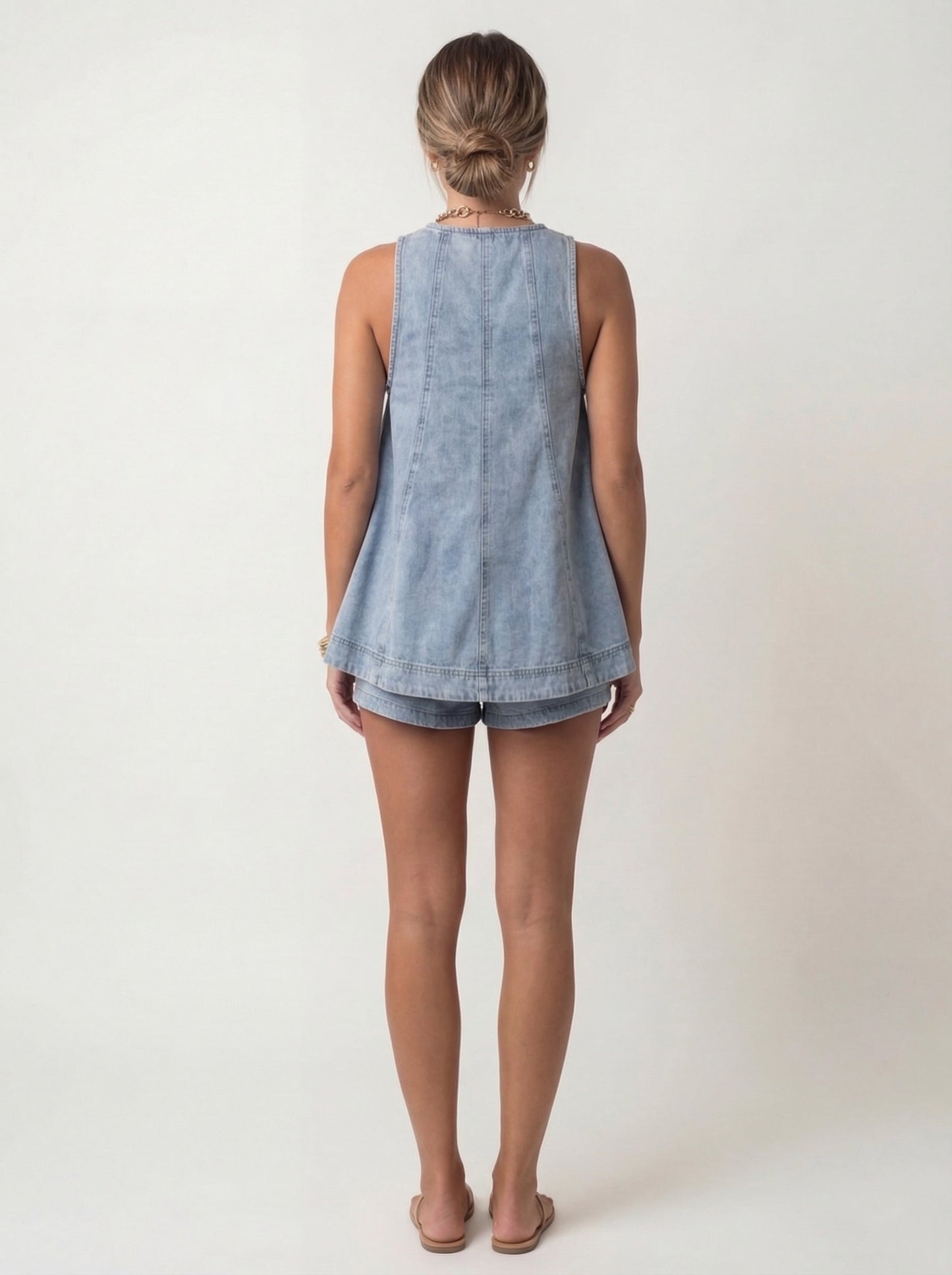 Denim Two-Piece Set Solea