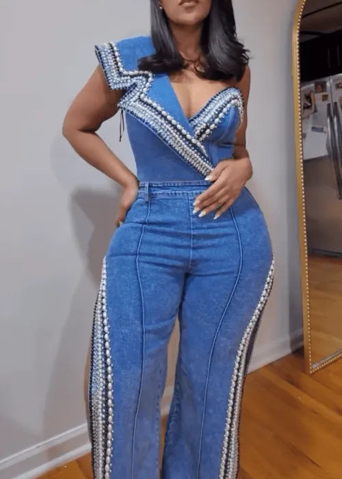 The Ammira Denim Set